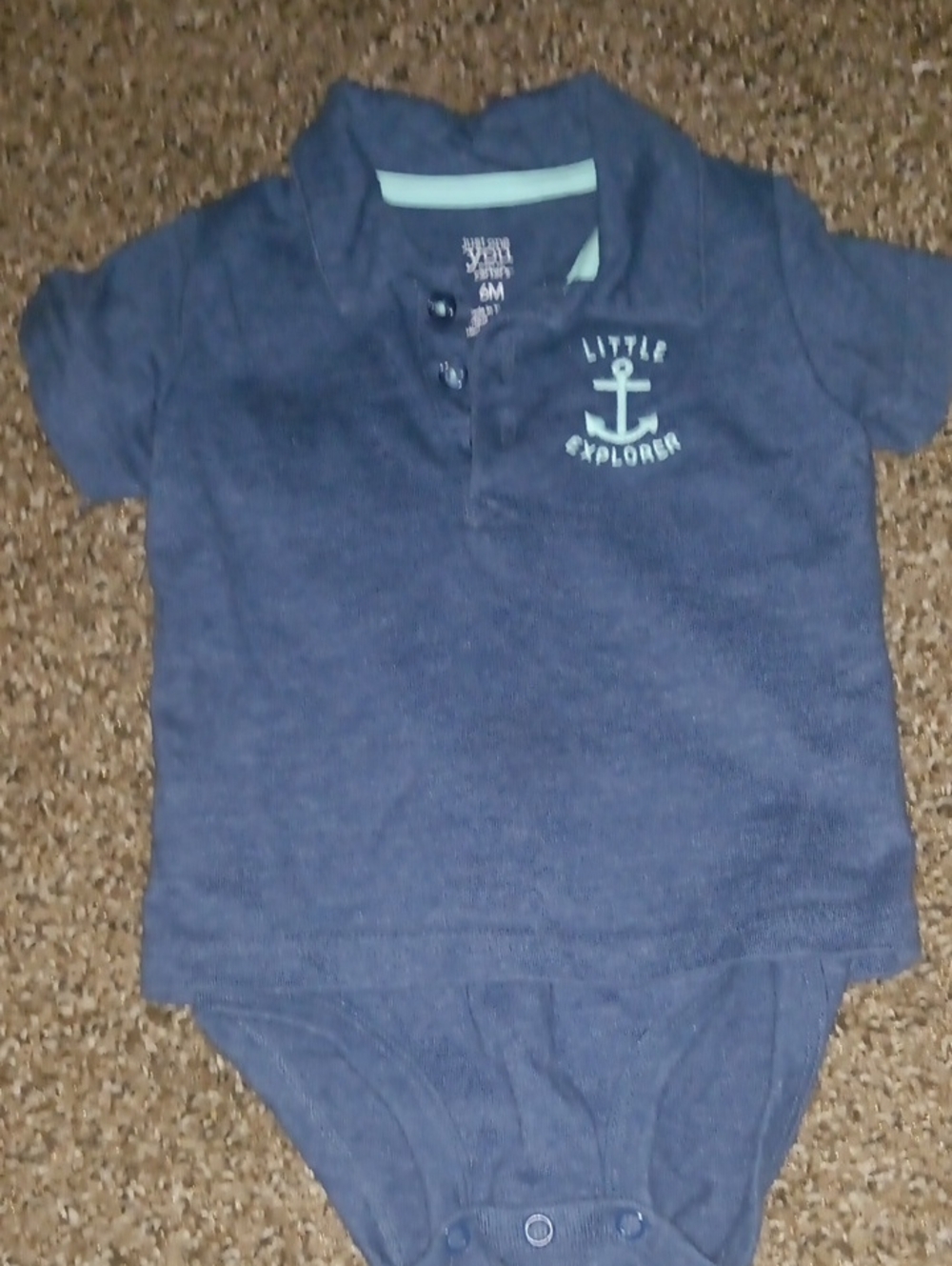 Little Explorer Navy Polo Bodysuit - Kids Shirt & Top-Just One You By Carter's